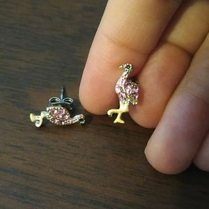 Flamingo earrings